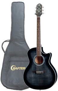 Электроакустическая гитара CRAFTER GCL 80 / BKS с чехлом